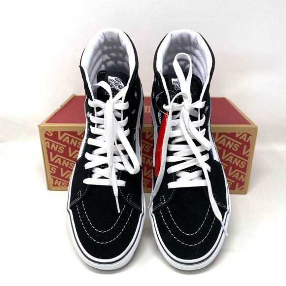 Vans Sk8 Hi Men's Size Canvas High Top Black Skateboarding White VN0A32QGQW7 - Picture 3 of 11